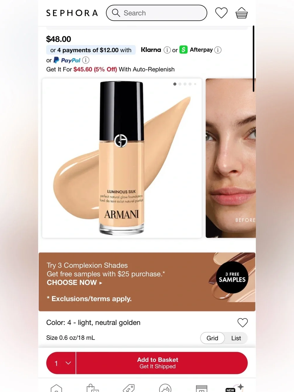 Armani Luminous Silk Glow Foundation